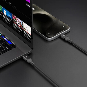 خرید کابل شارژ تایپ سی به لایتنینگ 60 وات پاورولوژی