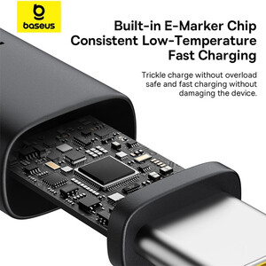 فروش کابل دوسر تایپ سی باسئوس100 وات 2 متری