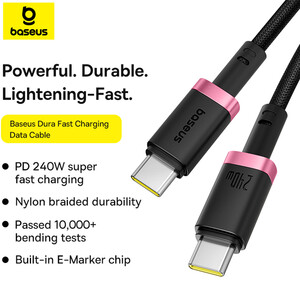 فروش کابل شارژ سریع و انتقال داده تایپ سی  بیسوس