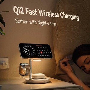 خرید شارژر وایرلس گوشی، اپل واچ و ایرپادز 4 کاره جویروم