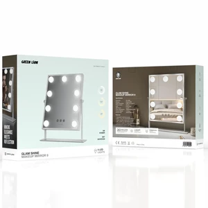 بهترین آینه آرایشی رومیزی ال ای دی دار گرین لاین (Green Lion) مدل GNGLMAKE9WH