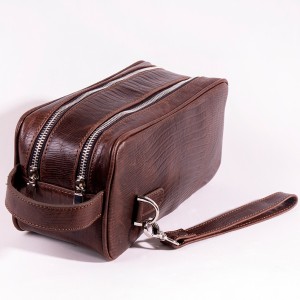 کیف دستی دو زیپ  چرمی برند چرمین مدل برنارد