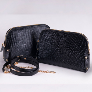 کیف دوشی زنجیر دار زنانه چرمین مدل بتیسا