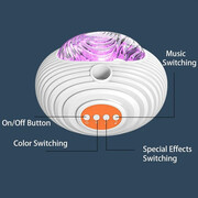 لامپ پروژکتور آسمان شب و ستاره طرح سفینه