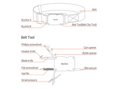 کمربند چند منظوره شیائومی  Xiaomi NexTool KT520006 Multi Tool Belt NE20020