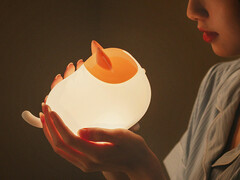 خرید چراغ خواب فانتزی شارژی رومیزی Cute cat silicone pat lamp induction dimming M21