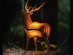 بهترین چراغ های چوبی فانتزی طرح گوزن Animal Wooden Night Light Parent-Child Interactive Assemble Toys