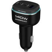 شارژر فندکی فست شارژ ماشین پاورولوژی Powerology مدل PCCSR025BKGY