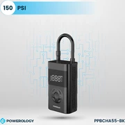 پمپ باد شارژی پاورولوژی بهمراه پاور بانک و چراغ قوه