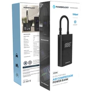 کمپرسود باد شارژی پاورولوژی بهمراه پاور بانک و چراغ قوه