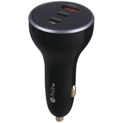 شارژر همراه فست شارژ  سه پورت تایپ سی و یو اس بی داخل خودرو پرووان