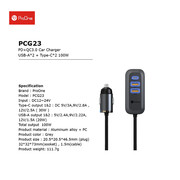 کیفیت شارژر فندکی فست شارژ تایپ سی 100 وات پرووان