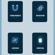 خرید بهترین هولدر گوشی موبایل مگنتی داخل خودرو ایکس او