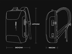 خرید کوله چرمی ضد سرقت لپ تاپ بنج  Bange BG-6622 Tas Laptop Backpack Kulit Sapi Asli 15.6 Inch
