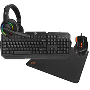 ست گیمینگ کیبورد، ماوس، هدست و پد ماوس پورودو PORODO مدل PDX221