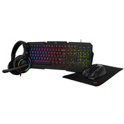قیمت ست گیمینگ سیمی کیبورد، ماوس، هدفون و پد ماوس پرودو