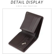 بهترین کیف پول مردانه تاشو طرح چرم لوکس تائومیک‌میک