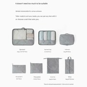 پک نظم‌دهنده چمدان و ساک چند منظوره 7 تیکه ضدآب برلیانس