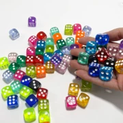 کیفیت جعبه تاس کریستالی شفاف اکریلیک پک 50 عددی