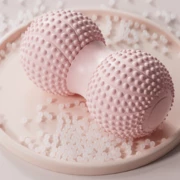 Fascial peanut ball for foot massage, spinal muscle relaxation, double ball for hip, back, and leg acupoint stimulation, yoga massage ball.