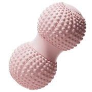 Fascial peanut ball for foot massage, spinal muscle relaxation, double ball for hip, back, and leg acupoint stimulation, yoga massage ball.