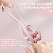 خرید ماساژور انگشتی صورتی دو غلتکی