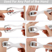 خرید ماساژور انگشتی سفید دو غلتکی