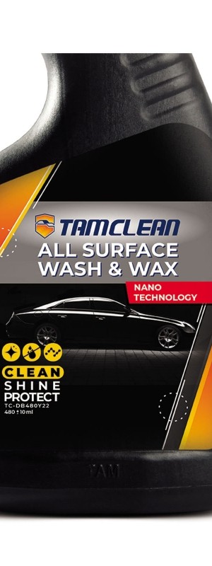 اسپری کارواش بدون آب تمام سطوح تام کلین مدل TC_DB480Y22 حجم 480 میلی لیتر