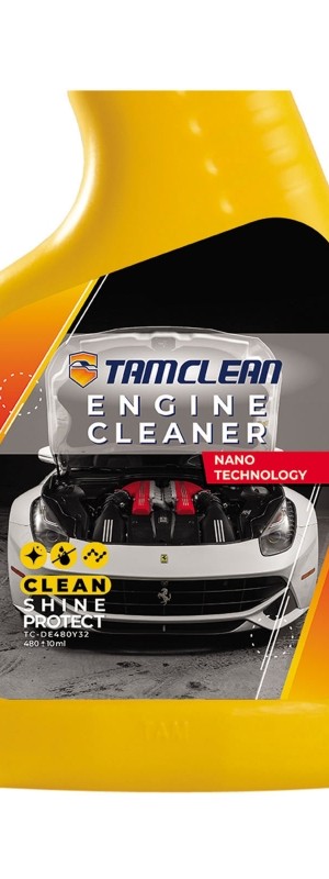 اسپری تمیزکننده موتور خودرو تام کلین مدل TC-DE480Y32 حجم 480 میلی لیتر