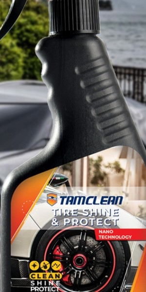 واکس لاستیک خودرو تام کلین مدل TC-DT480Y32 حجم 480 میلی لیتر