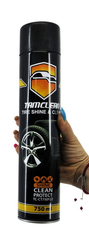 اسپری فوم براق کننده لاستیک تام کلین حجم750 میل