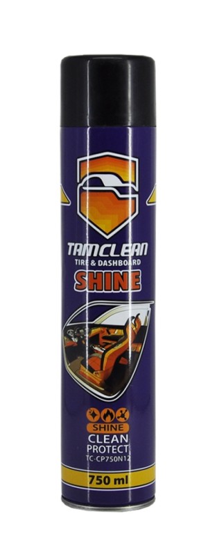 اسپری براق کننده داشبورد و لاستیک تام کلین حجم 750 میلی لیتر