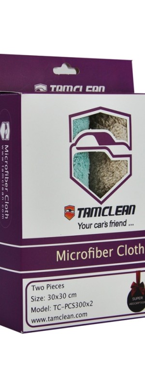 دستمال نظافت خودرو مدل پولیشی Tc -pcs300x2 بسته 2 عددی