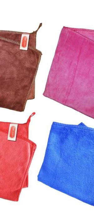 دستمال حوله ای میکروفایبر ضدخش تام کلین بسته 4 عددی