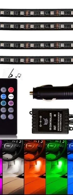 کیت نور پردازی داخل خودرو مدل اتمسفر لایت 22 سانتی متر