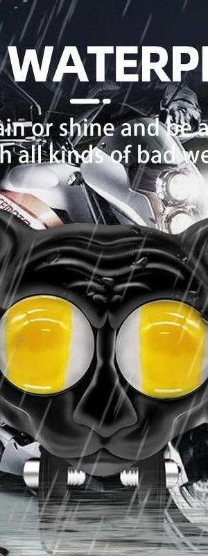 چراغ پروژکتور جلوی موتور سیکلت مدل ببری گربه ای