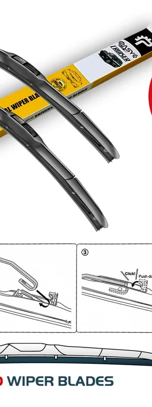 تیغه برف پاک کن ژله ای  پراید بدون آبپاش 18*18 پاسیکو  مدلP1613