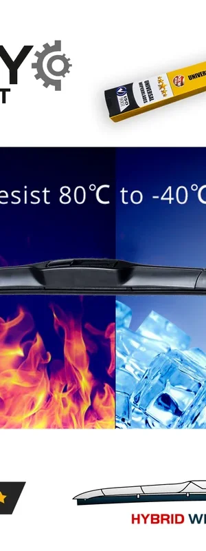 تیغه برف پاک کن ژله ای  پراید بدون آبپاش 18*18 پاسیکو  مدلP1613