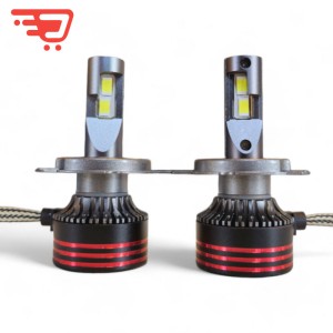 هدلایت لنزو پایه H4 مدل m10 pro white بسته دو عددی