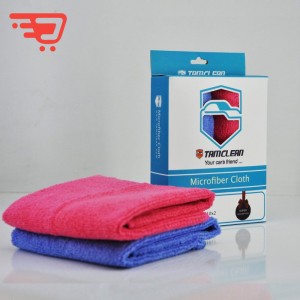 دستمال میکروفایبر ضدخش خودرو تام کلین مدل mfl210s*2 بسته 2عددی