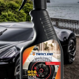واکس لاستیک خودرو تام کلین مدل TC-DT480Y32 حجم 480 میلی لیتر