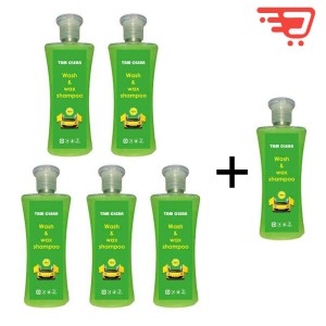 شامپو براق کننده خودرو تام کلین بسته 6 عدد 250 میلی لیتر