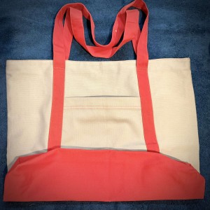 ساک دستی پارچه ای اعلا مدل جیب دار بسته تک عددی