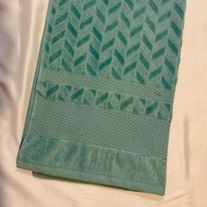 حوله استخری ابریشم فاضل طرح گندم سایز 70x130 سانتی متر