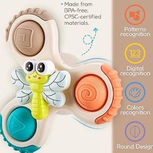 اسپینر چسبان پاپتی 3 عددی طرح حیوانات اسباب بازی SPINNING TOYS