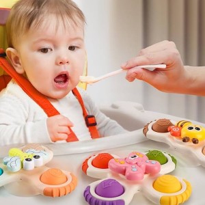 اسپینر چسبان پاپتی 3 عددی طرح حیوانات اسباب بازی SPINNING TOYS