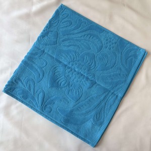 حوله دستی ابریشم فاضل طرح آفتابگردان سایز 40*80 سانتی متر