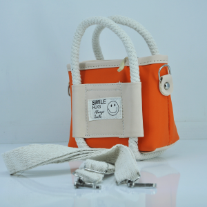 کیف دخترانه دسته طنابی طرح smile