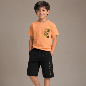 ست تیشرت وشلوارک پسرانه مدل دانیال کد002، رنگبندی مطابق تصویر