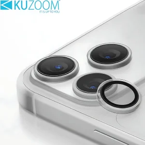 محافظ رینگی لنز دوربین آیفون 17 پرومکس کوزوم KUZOOM PVD AR Titanium ضدانعکاس نور